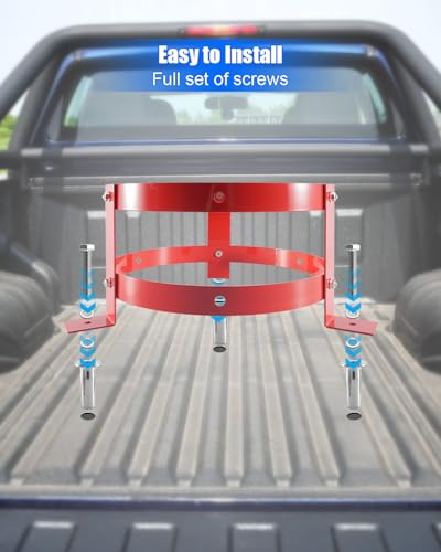 5 Gallon Bucket Holder, Aluminum Rack with Hooks for RV Truck UTV Trailer - style: 2 Pieces Cylindrical Bucket Rack