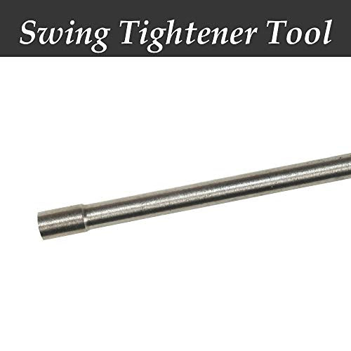 skysen Carbon Steel Self Closing Vinyl Fence Single Gate Hinge and Latch Hardware Kit -2 Hinges and 1 Latch (Single Gate Kit-cs)