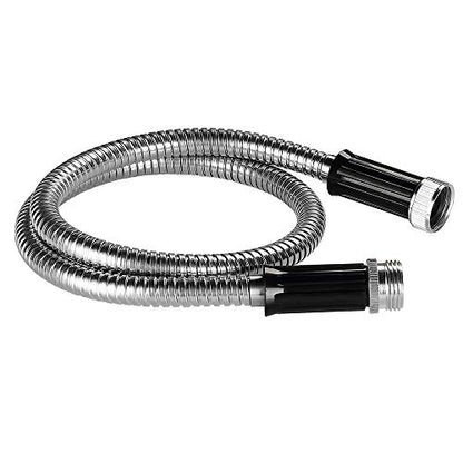 Beaulife Metal Short Garden Hose 3ft Connectors, Drainage Hose for Dehumidifier Small Water Hose Extension High Pressure Bib Reel Extender, Drinking Water Hose for RV Outdoor - size: 3Ft