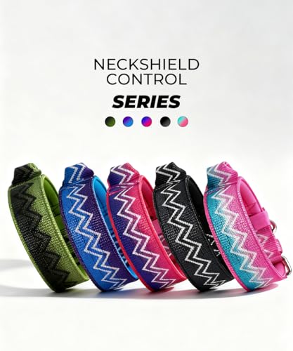 Dog Collar for Large Dogs,2 in Wide Heavy Duty,Pressure-Relief Padded, B-M - color: Cotton Wave, size: M