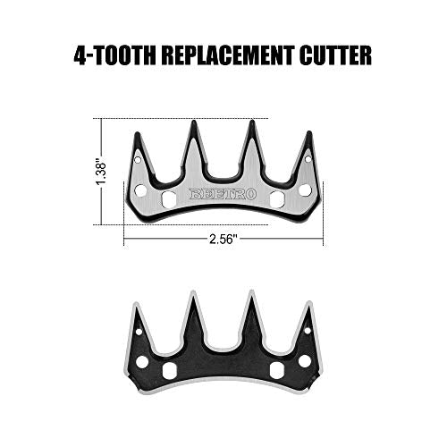 BEETRO Sheep Shears Replacement Blades, Professional Stainless Steel Clipper Blades for Sheep Alpacas Goats and More