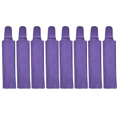 8 Pcs Horse Mane Bags - Mane Bags for Horses Protect Equine Mane from Sun, Wind, Dirt - Prevents Tangles, Breakage & Rubbing Out - Durable Nylon - Washable & Easy Use (Purple) - color: Purple