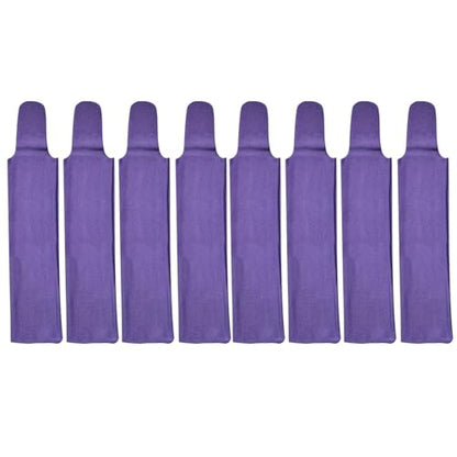 8 Pcs Horse Mane Bags - Mane Bags for Horses Protect Equine Mane from Sun, Wind, Dirt - Prevents Tangles, Breakage & Rubbing Out - Durable Nylon - Washable & Easy Use (Purple) - color: Purple