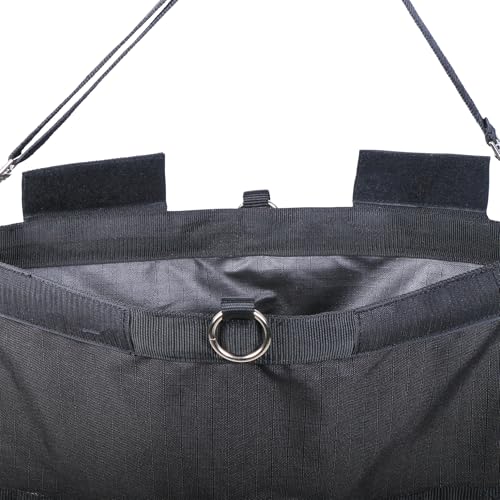 Dura-Tech Easy Load XX-Large 2" Slow Feed Hay Bag for Horses | 5+ Flake Capacity | Ultra-Durable 1200D Polyester | Color Black - color: Black