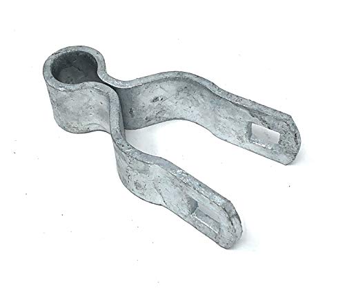 Pressed Steel Chain Link Fence Frame Hinge w/Bolt - (2 Sets Pack) (1-7/8") - size: 1-7/8 Inch
