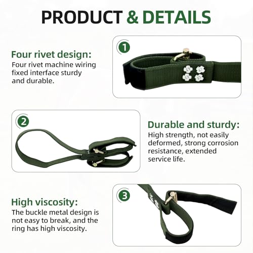 Cow Hobble Milking Restraint Adjustable Anti-Kick Cattle Hoof Binding Strap - color: GREEN