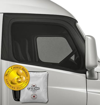 XXXXL/Truck Side Window Sun Shade (8 Sizes) - Sretch-to-Fit Up to H:32” x W:51" Windows Range. Front or Rear Slip-On Screens for Sun, Heat, Bugs & Privacy Protection, 2-Pack by Qualizzi® - size: 4XL - Universal