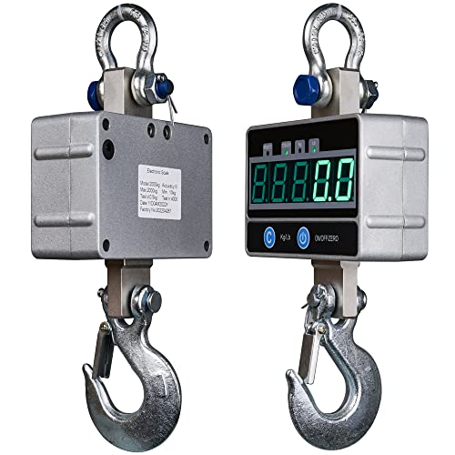 Digital Hanging Scale, 2000KG / 4400LBS Crane Scale, Mefape Heavy Duty Industrial Scale, Remote Included, LED Display