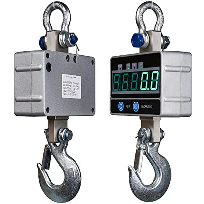 Digital Hanging Scale, 2000KG / 4400LBS Crane Scale, Mefape Heavy Duty Industrial Scale, Remote Included, LED Display