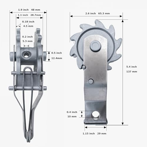 Electric Fence tensioner, Wire Strainer, High tensile Fence Tightener 10pcs - color: silver, size: 10 pcs