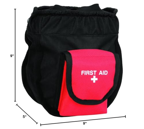 Weaver Leather Arborist Ditty/First Aid Bag, Black/Red