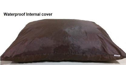 Dogbed4less DIY Durable Blue Denim Pet Bed External Duvet Cover and Waterproof Internal Case for 55"X47"X4" Jumbo Dog Bed - Replacement Covers only - size: 55"X47"X4" Jumbo