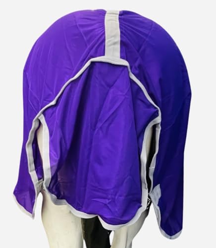 Heavy Duty Horse Fly Sheet with Neck and Detachable Belly Band | Summer Sheet (76, Purple) - color: Purple, size: 76