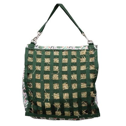 Professional's Choice Slow Feed Hay Bag - Horse Travel Hay Holder w/Straps, Armadillos - color: Armadillos