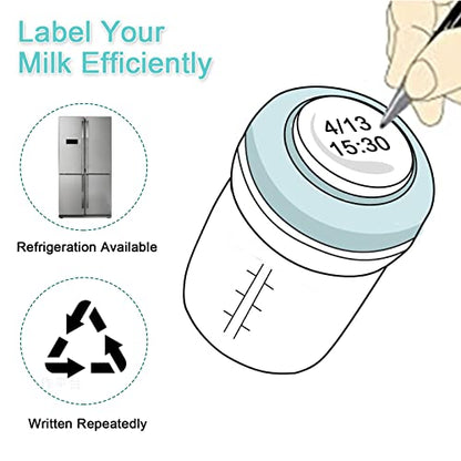 COMI Wide Neck Glass Breastmilk Collection n Storage Bottle, 6oz with Screw Ring Sealing Disk; Re-markable Sealing Disc. BPA Free, Fits Breast Pumps & Nipples (2 Pack Gray Lids) - style: 180ml 2GRAY