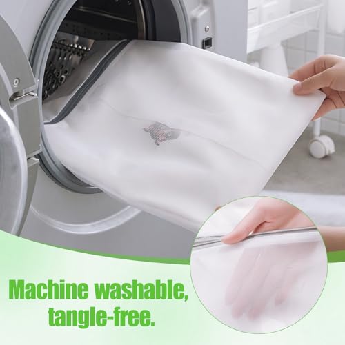 Mesh Laundry Bags for Delicates - 6 Pack Wash Bags for Bras, Lingerie, Socks & Baby Clothes - Fine Mesh Washing Machine Bags with Zipper, Reusable Garment Bags for Travel & College Dorm Essentials
