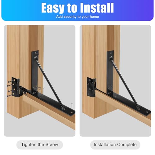 Heavy Duty Fence Gate Kit Gate Hardware No Sag Kit 2x4s Adjustable for Wooden Fence Gate Windows Shed Doors (2 Sets) - size: 2 Sets