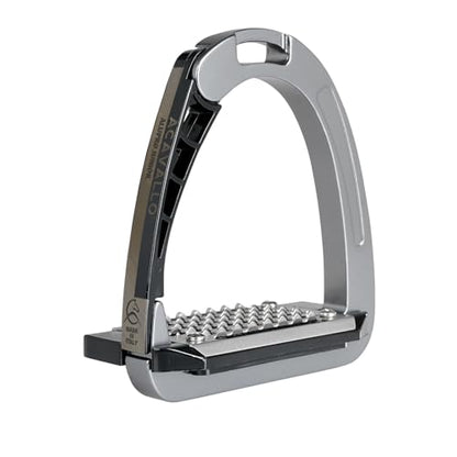 Acavallo Alupro Junior Stirrups, One Size, Black, Set of 2 - color: Titanium