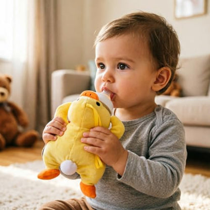 SZCQ Animal Baby Insulated Bottle Bags Milk Bottle Thermal Bag Plush Sleeve Covers Feeder Pouches Storage Cover Milk Pouch Soft Keep Warm Baby Thermal Holder - color: Yellow