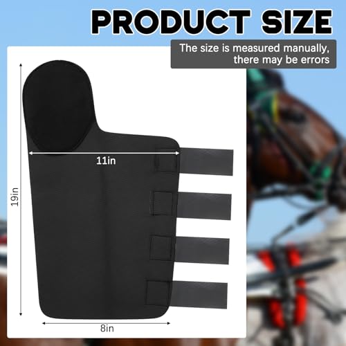 Eccliy 2 Pcs Horse Tail Wrap Protector, Adjustable Touch Fasteners