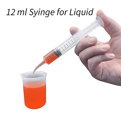 Wisdom Teeth Syringe, 5 Pack Irrigation Dental Syringes with Measure Scale & Curved Tip for Dental Care Liquid Oral Tonsil Stone - size: 5 Pack