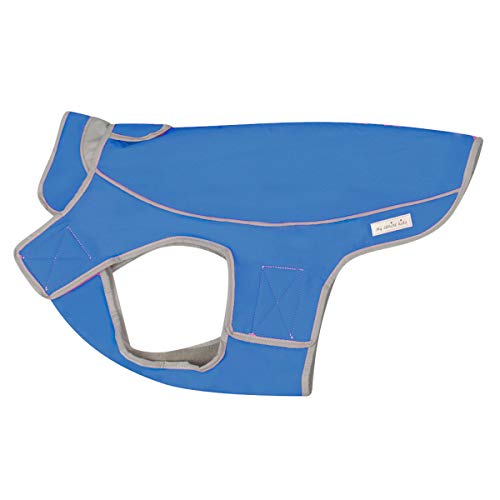 Jacket for All Dogs, Fleece-Lined, Waterproof Doggie Vest, Reflective Pet Parka (2200) (X-Small, Blue) - color: Blue, size: X-Small