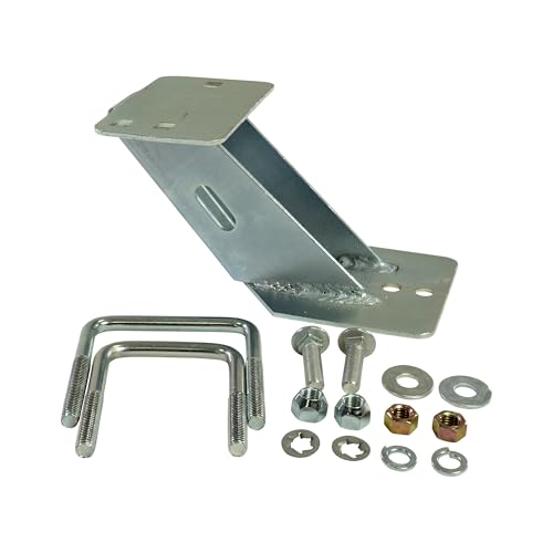 Tie Down Spare Tire Carrier Mount - Mount for Boat/Utility Trailer/RV/Camper -Trailers– Fits 4 & 5 Lug Wheels – Hardware Included - style: Zinc-Plated