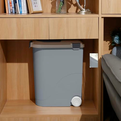 Airtight Pet Food Storage Container, Holds 30lbs - color: Grey, size: 30 lbs