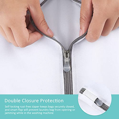 GOGOODA Mesh Laundry Bags for Delicates Durable Protective Wash Bags - size: 2M,2L,1 Bra Bags