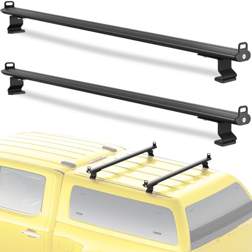 500lbs Universal Roof Ladder Rack 57" for Van & Pickup Truck Cap & Topper - size: Fit for Pickup Truck Cap & Topper