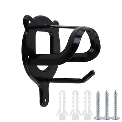 Semetall Horse Bridle Rack,3Pcs Black