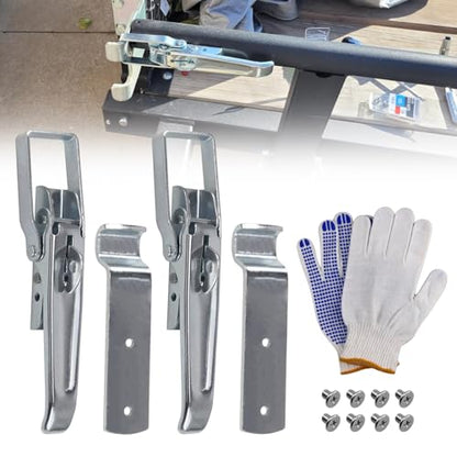 RYANSTAR RACING 2pcs Trailer Lift Gate Latch Kit Compatible with RV Camper