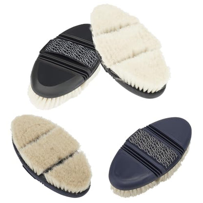 LeMieux Flexi Goats Hair Body Brush - Navy