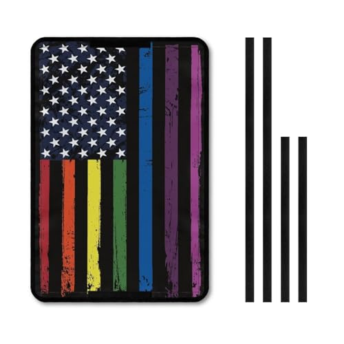 Colourful American Flag Print RV Door Windows Shade Universal Travel Trailer Sun Shade 17.3"x 26" Inches RV Entry Door Window Shade RV Blackout Shades Sunproof Keep Car Cool - color: Colourful American Flag