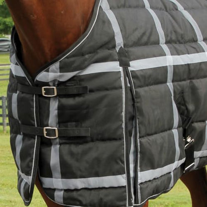 Country Pride Highland 1200D Lightweight Stable Blanket (78, BlackPlaid) - color: BlackPlaid, size: 78