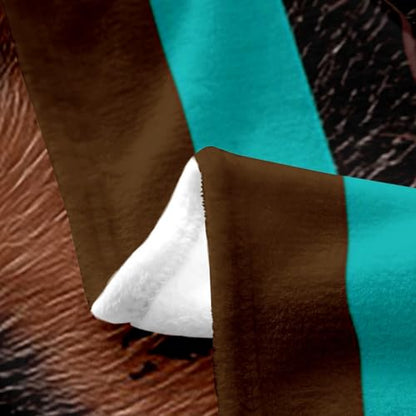 Feelyou Horse Western Cowboy Bed Blanket Twin 60" x80 All Season - color: Multi 24, size: Twin
