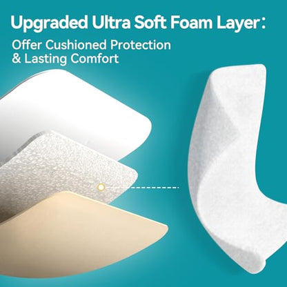 Dimora Silicone Foam Dressing 4X8 Large Bandages for Elbow Shoulder Knee - size: 4" x 8" (10 PCS)