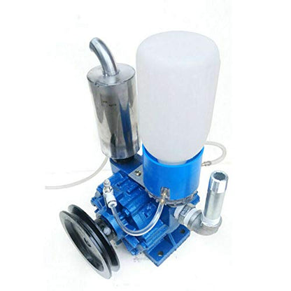250L/Min Cow Goat Bucket Milking Machine Livestock Vacuum Pump Milker | 1440RPM Max rotation speed; Belt pulley design; Aluminum alloy casing; Soft and thorough milking; High milk output