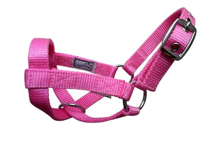 Livestock Goat Halter. Small, Medium, Large – Safe & Adjustable for Milking, Training, and Travel. (Pink, Medium (30"–33")) - color: Pink, size: Medium (30"–33")