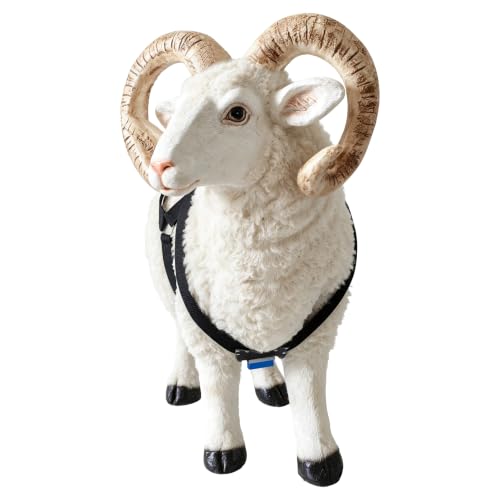 Ram Breeding Marking Harness &1 Marking Crayon for Goat Sheep,Blue | 1 Mating Crayon,Adjustable Nylon Strap,Quick-Release Buckle,Universal Fit | Rain-Resistant Marks,Livestock Management