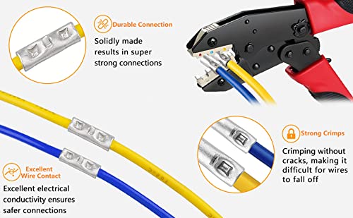 SVAAR 20PCS 8 Gauge Non-Insulated Butt Connectors 8 AWG Uninsulated Butt Splices Tinned Copper Marine Grade Seamless Barrel Crimp Butt Splice Wire Connectors & 20PCS 3:1 Adhesive Lined Heat Shrinks - size: 8 AWG