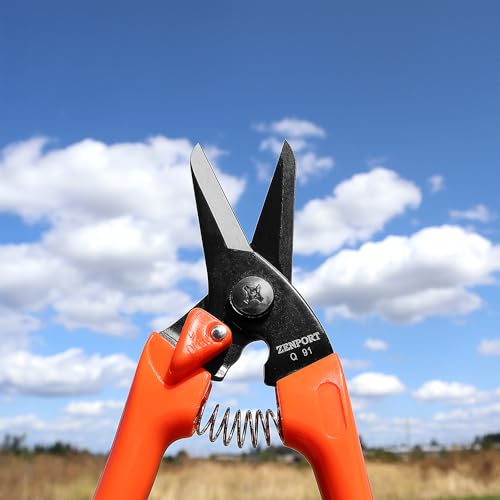 Zenport Q91 Ultra Twig and Hoof Trimming Shears, 7.25-Inch, Orange