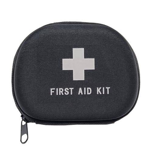 First Aid Hard Case Empty First Aid Hard Case First Aid EVA Medicine Red Medical Bag for Home Health Emergency Pets Dog First Responder Camping Outdoors (Small 5x4x1.8”), Black - size: Small 5x4x1.8”