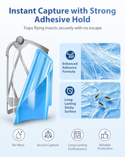 UBeesize 16 Pack Insect Trap Refill Cartridges, 2026 Upgraded Strong Adhesive Refills for Indoor Plug-in Bug Traps, Compatible with M364 and Max Devices, Easy to Replace and Long Lasting - size: 16pack