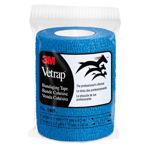 3M Vetrap Bandage Tape, 2" x 5 Yard Roll, Blue