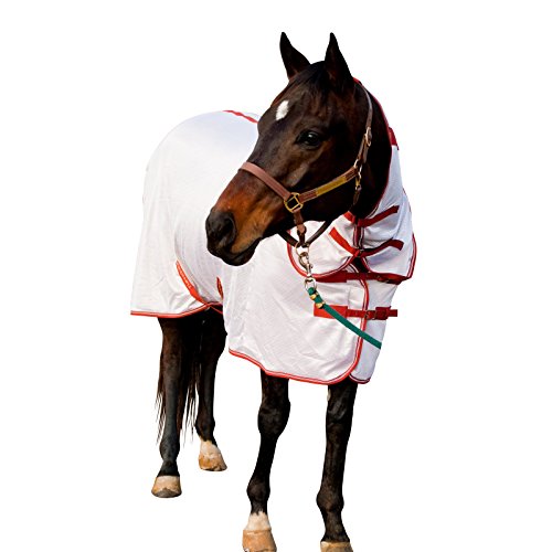 TuffRider Sport Mesh Combo Neck Fly Sheet - White - 78 - color: White, size: 78