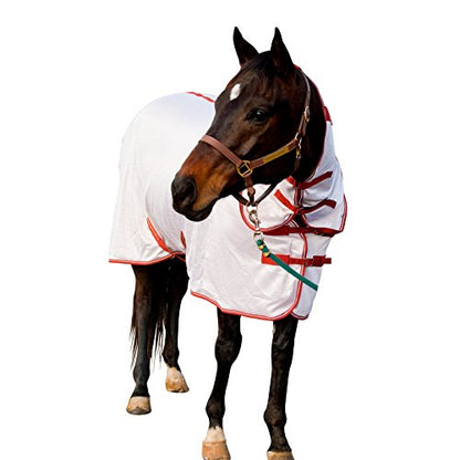 TuffRider Sport Mesh Combo Neck Fly Sheet - White - 78 - color: White, size: 78