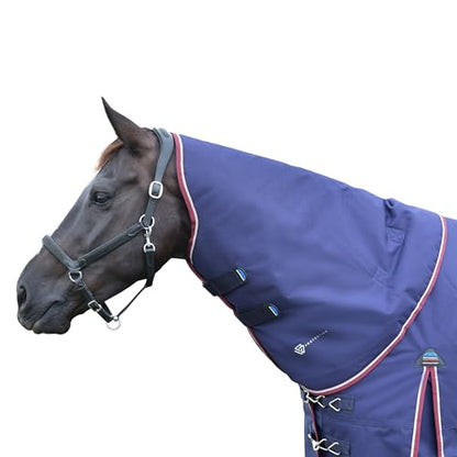 WeatherBeeta ComFiTec Essential Turnout Neck Cover 0g, Navy/Burgundy, Small - color: Navy/Burgundy, size: S