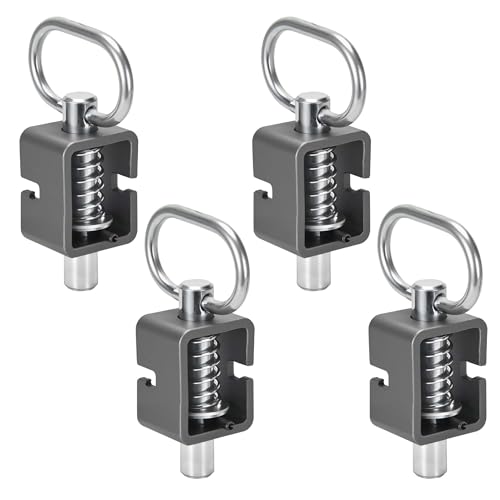 4 Pack Trailer Gate Latch, Heavy-Duty Weld-On 5/8" Spring Latch Assembly, Universal Spring Latch Lock - size: 4 Pack
