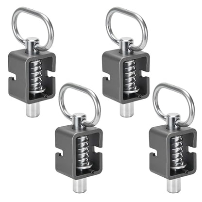 4 Pack Trailer Gate Latch, Heavy-Duty Weld-On 5/8" Spring Latch Assembly, Universal Spring Latch Lock - size: 4 Pack